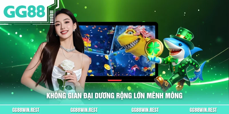 Không gian đại dương rộng lớn mênh mông